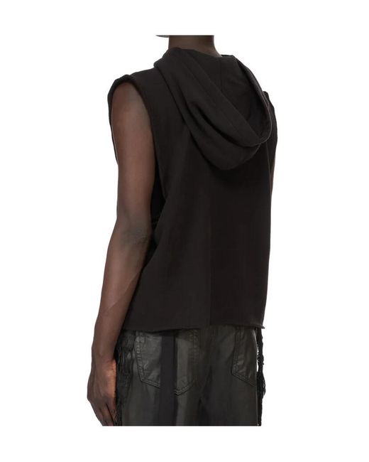 Rick Owens Black Hooded Tunic for men