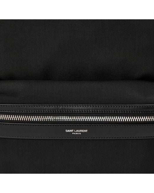 Saint Laurent Black Simple Backpack for men