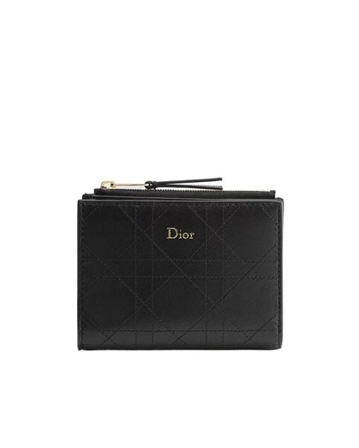 Dior Black Trianon Dahlia Wallet
