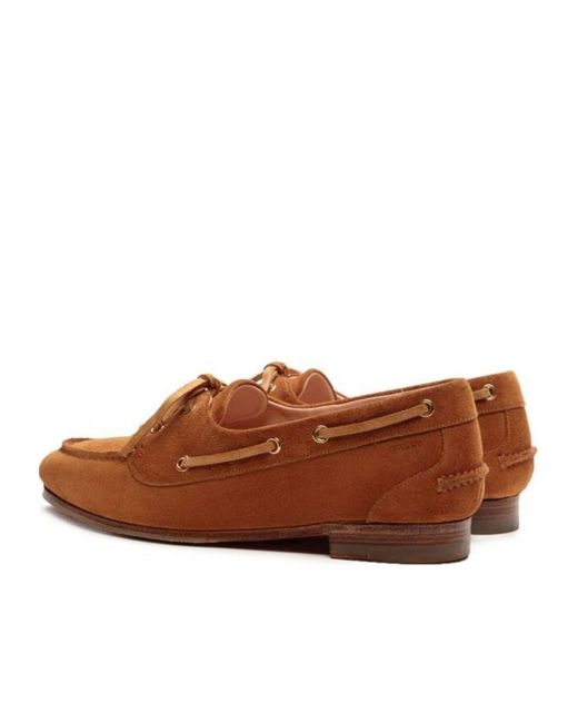 Bally Brown Round Toe Slip On Loafers