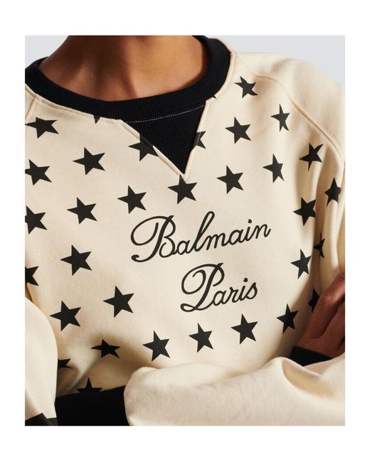 Balmain White Sweatshirts