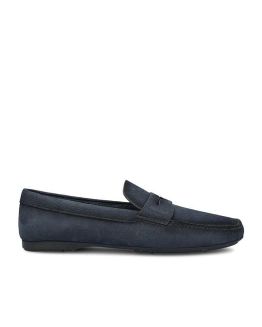 Church's Blue Round-Toe Slip-On Loafers for men
