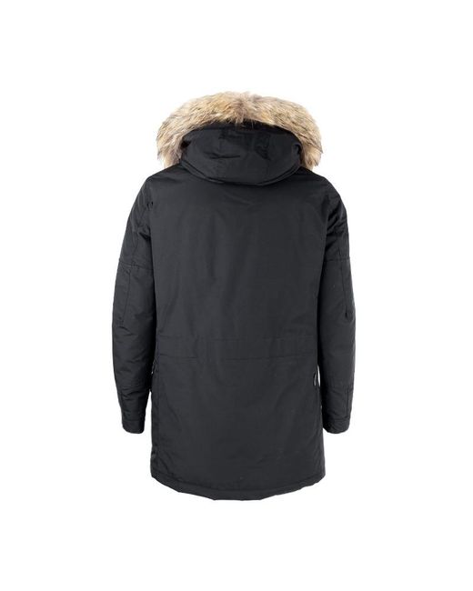 Woolrich Blue Fur Trim Polar Parka for men