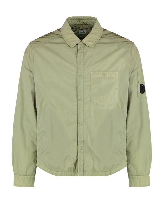 C P Company Green Lens Pocket Overshirt for men