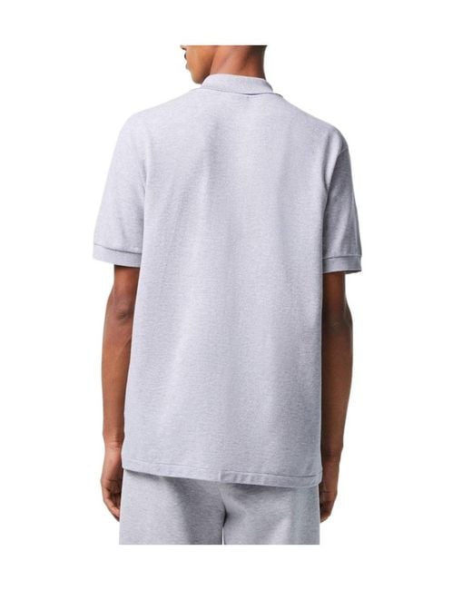 Lacoste Gray Classic Short Sleeve Polo Shirt for men