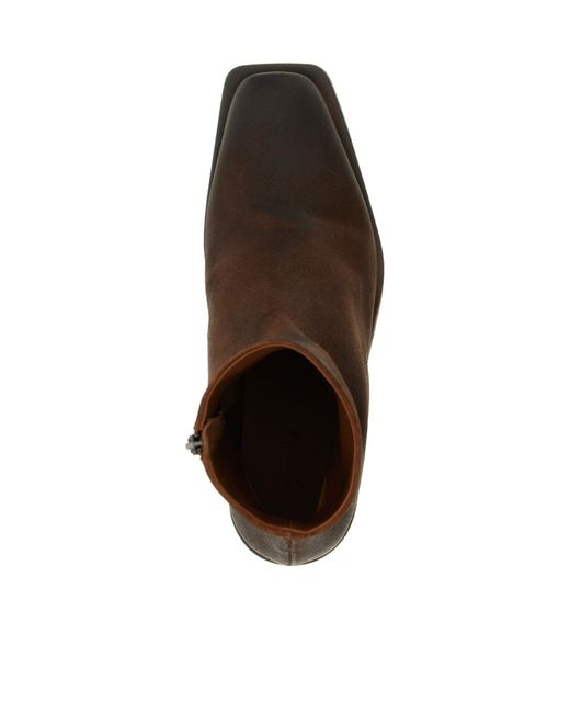 Marsèll Brown Zippered Boots for men