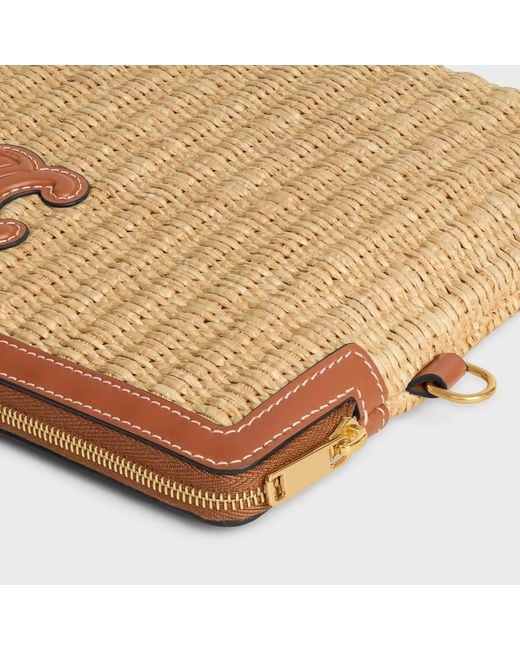 Céline Natural Small Pouch With Strap