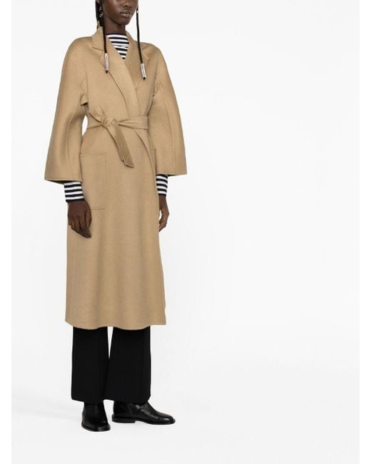 Max Mara Natural Belted Cashmere Trench Coat