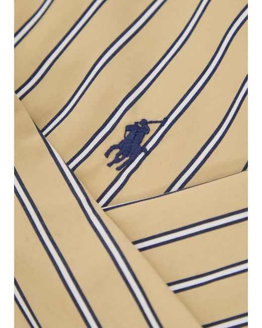 Polo Ralph Lauren Natural Striped Cotton-Poplin Shirt