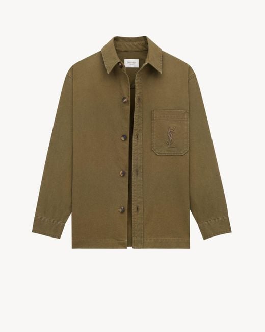 Saint Laurent Green Overshirt for men