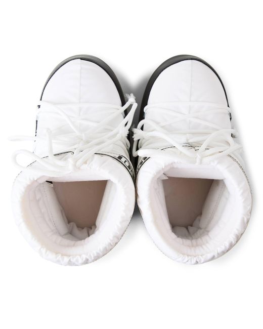Moon Boot White Simple Low-Top Shoes