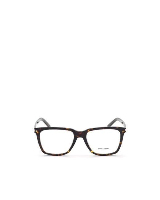 Saint Laurent White Eyewear Square-Frame Glasses