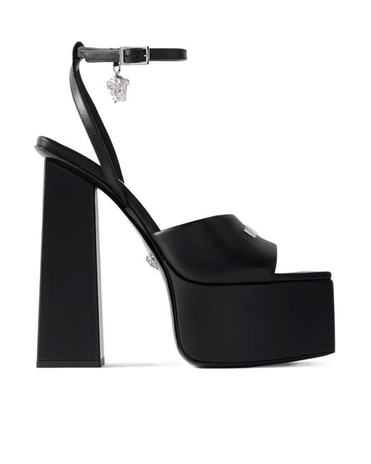 Versace Black Platform Sandals