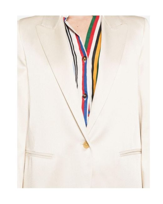 Forte_forte White Single-Breasted Blazer
