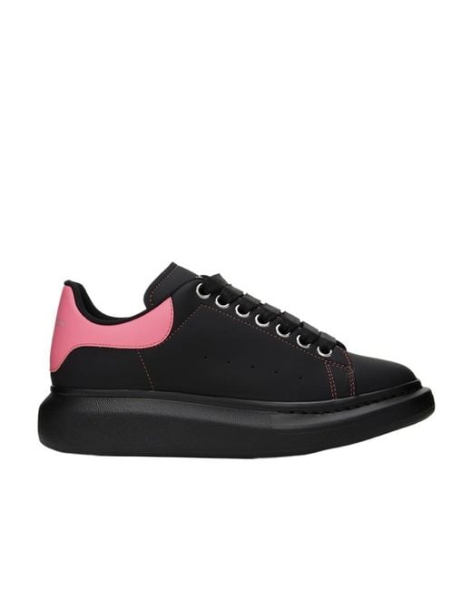 McQueen Black Lace Up Sneakers for men