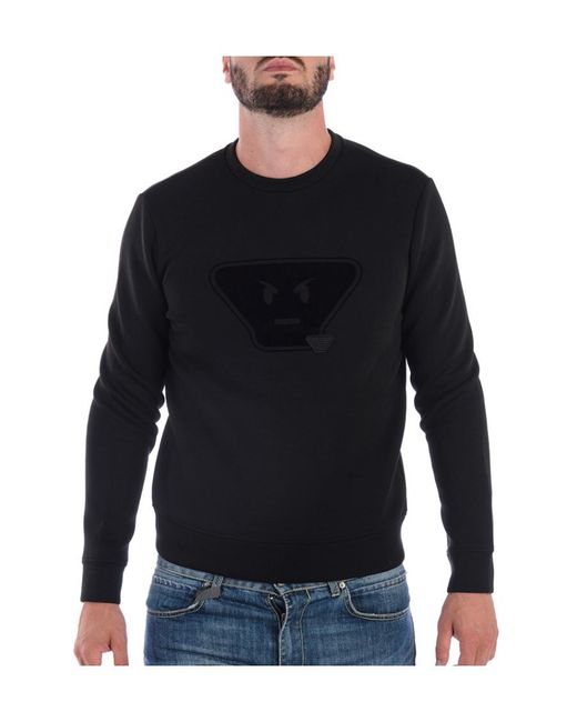 Emporio Armani Blue Round-Neck Sweater for men