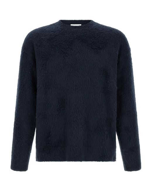 Roberto Collina Blue Long-Sleeve Knit Top for men