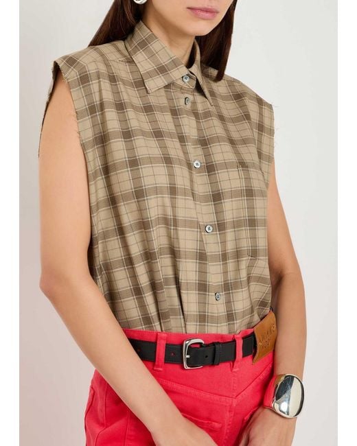 Acne Natural Plaid Shirt