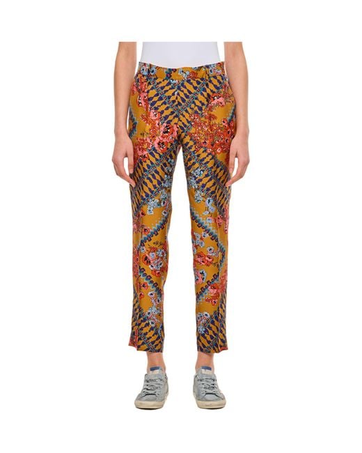 Alberto Biani Orange Belt Loops Slacks