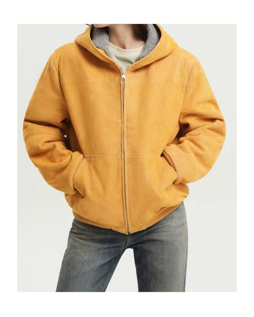 1989 STUDIO Yellow Zip-Front Jacket