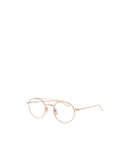 Thom Browne White Pantos-Frame Glasses for men