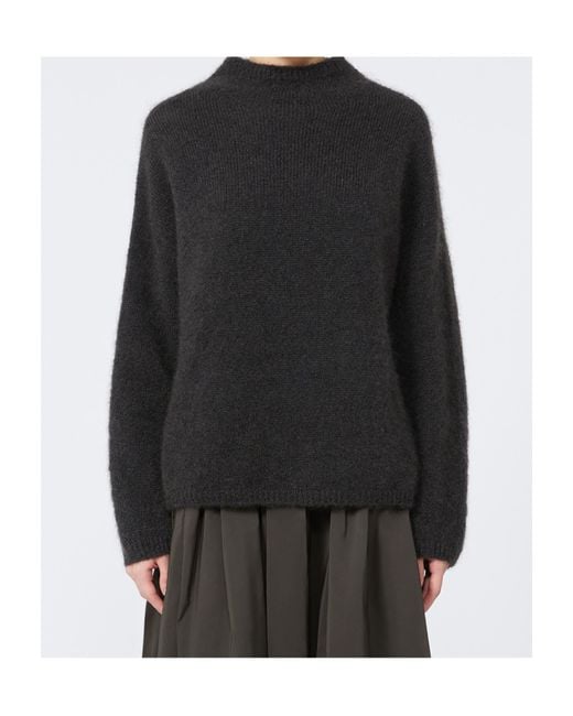 Max Mara Black Taro Long-Sleeved Knitted Jumper
