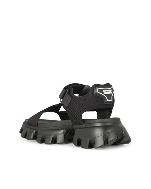 Prada Multicolor Technical Strapped Sandals for men