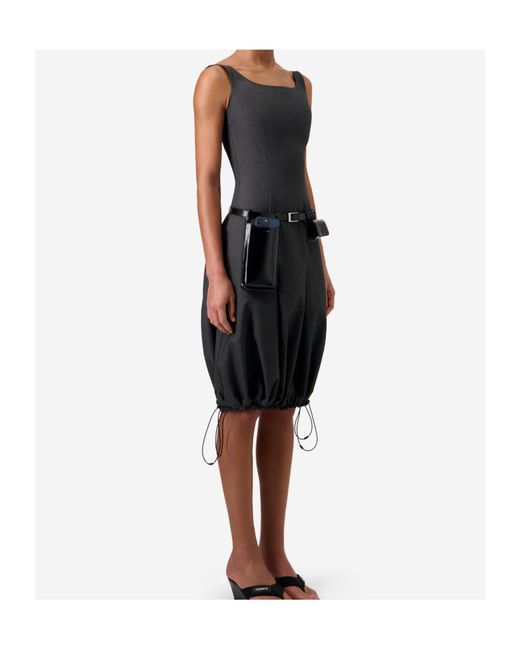 Coperni Black Tailored Balloon Dress