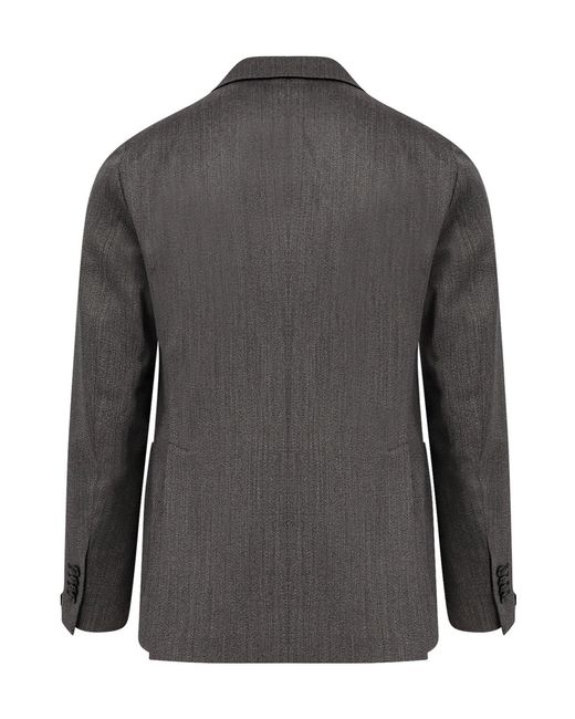 Tagliatore Gray Double-Breasted Suit