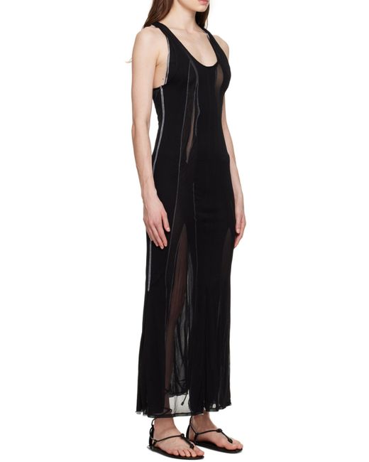 Y. Project Black Sheer Sleeveless Dress