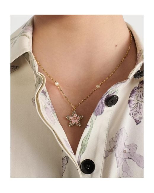 Dior White Petit Cd Lucky Baroque Necklace