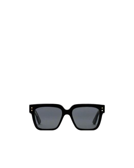 Gucci Black Eyewear Rectangular Frame Sunglasses for men