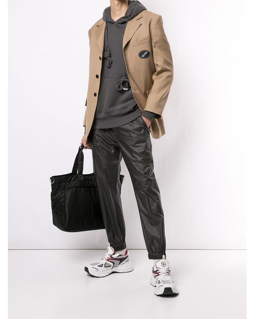 we11done Natural Logo Patch Suit Jacket for men