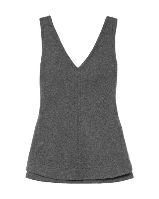 Proenza Schouler Gray Winona Patchwork Top