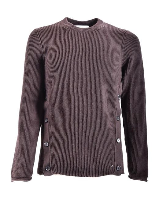 Moschino Purple Long-Sleeved Sweater for men
