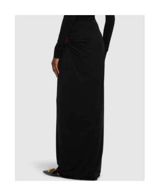 Magda Butrym Black Knitted Skirt