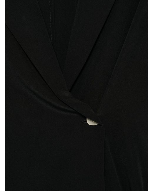 Alysi Black Long-Sleeved Suit Jacket