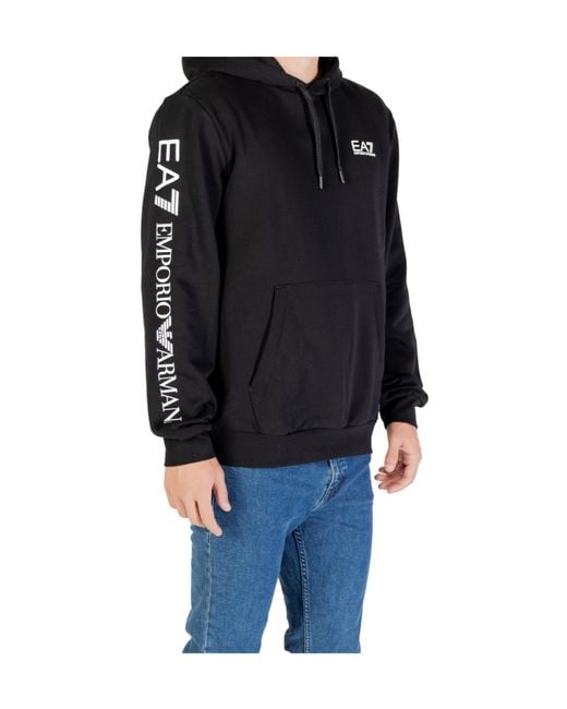EA7 Black Long-Sleeve Sweatshirt for men