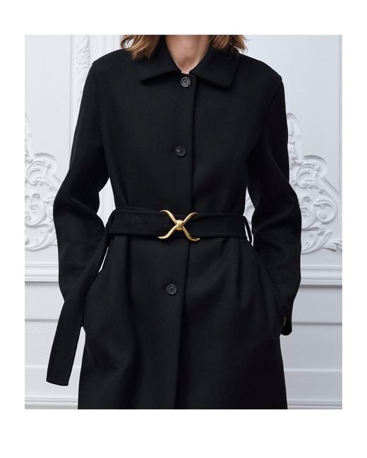 Dior Black Coat With Belt
