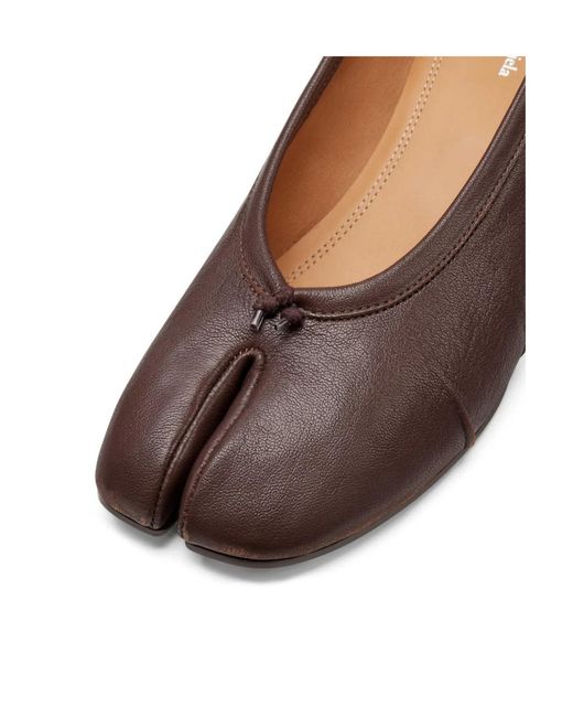 Maison Margiela Brown Tabi Toe Heeled Shoes
