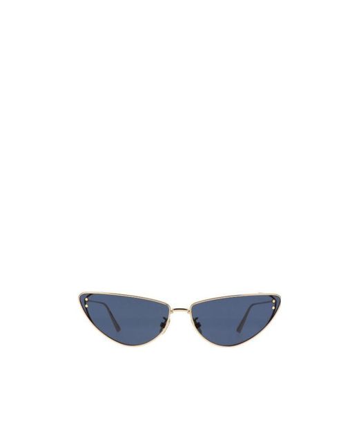 Dior Blue Eyewear Butterfly Frame Sunglasses