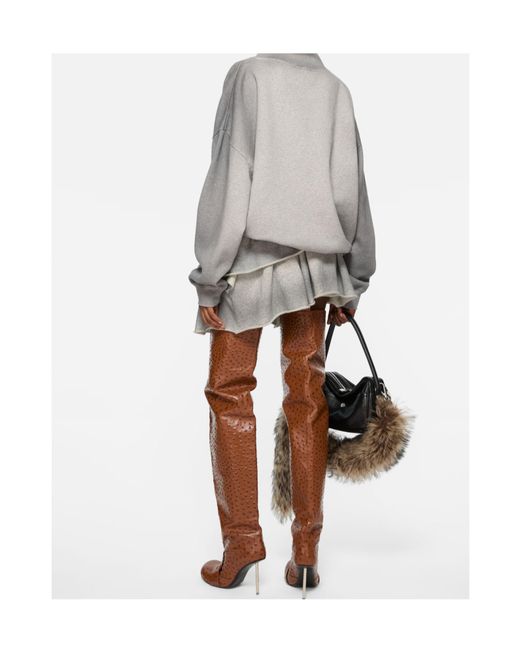 Acne Gray High-Neck Sweater