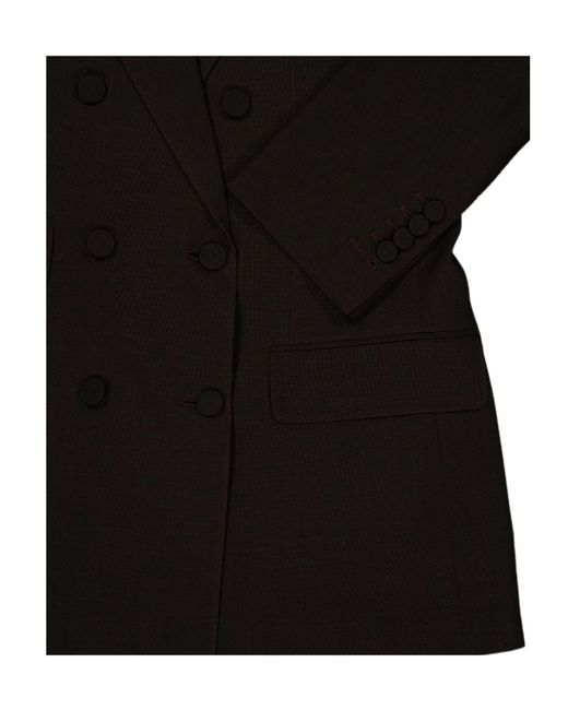 Tom Ford Black Double-Breasted Peak-Lapel Blazer