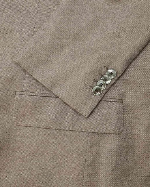 Boss Brown Lapel Suit Jacket for men