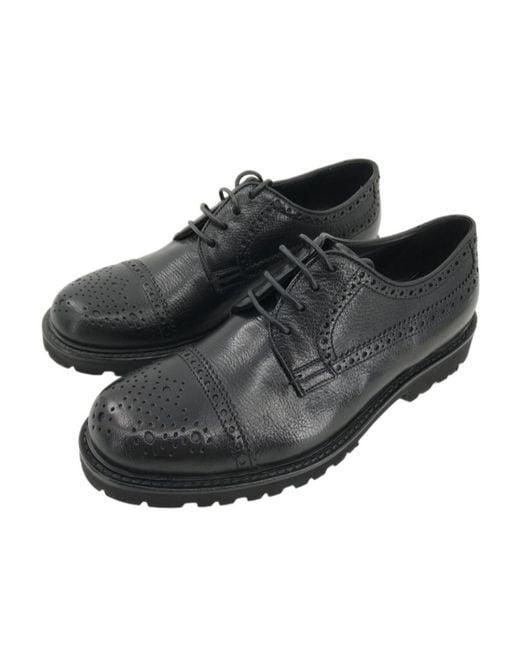Emporio Armani Black Logo Business Casual Shoes for men