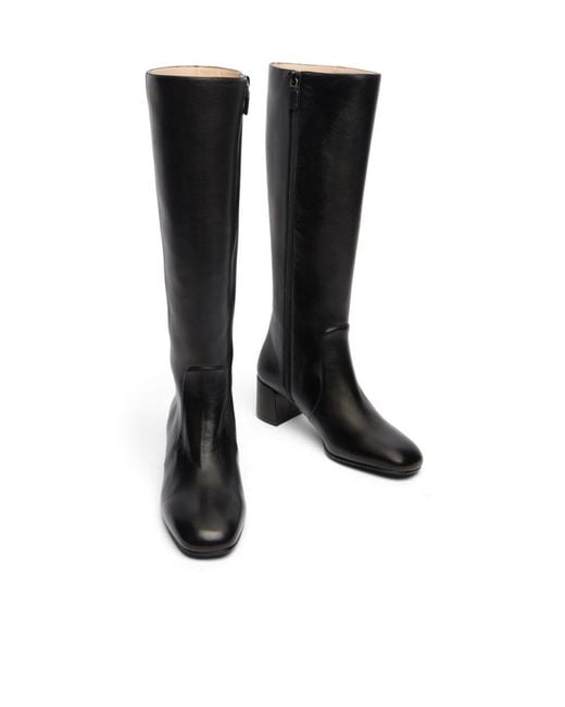 Stuart Weitzman Black Maeve Zip Boot