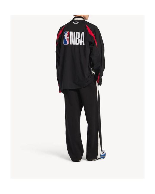 Balenciaga Black Nba Collaboration Oversized Sweatpants for men