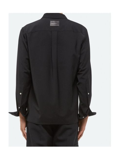 Helmut Lang Black Wool Classic Shirt for men