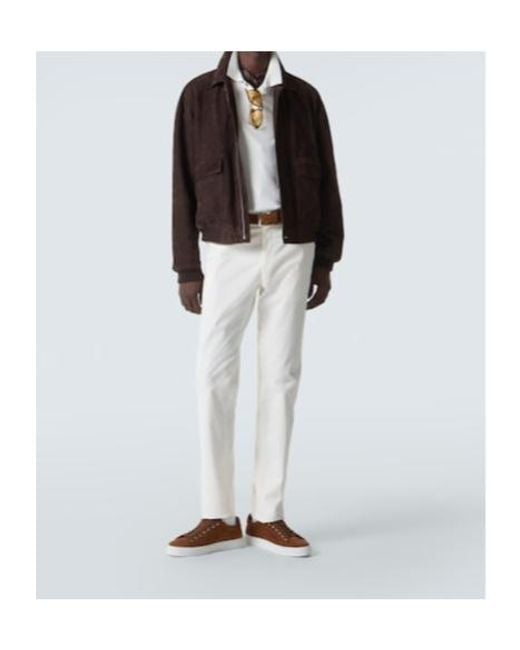 Ralph Lauren Brown Suede Sneakers for men