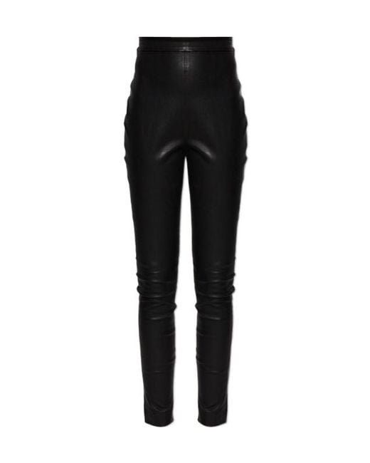 Balmain Black High-Waisted Skinny Trousers